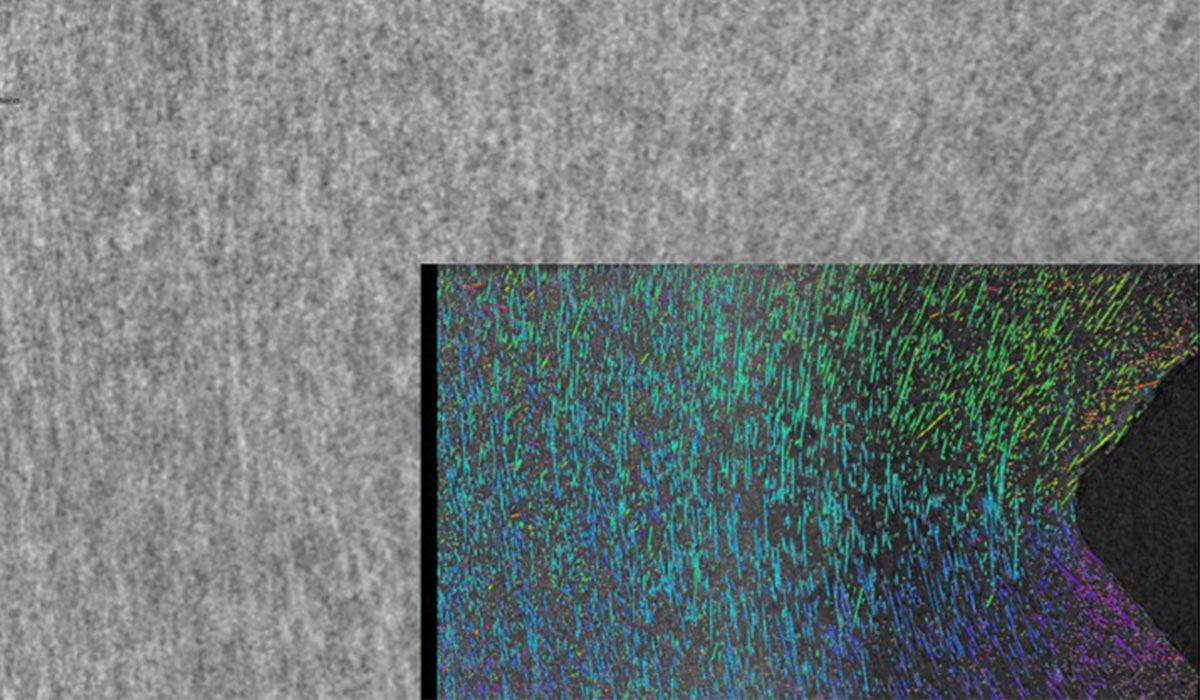 Non-destructive testing of fiber composites in the aerospace industry
